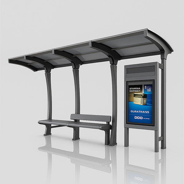 Curved Shed Bus Shelter