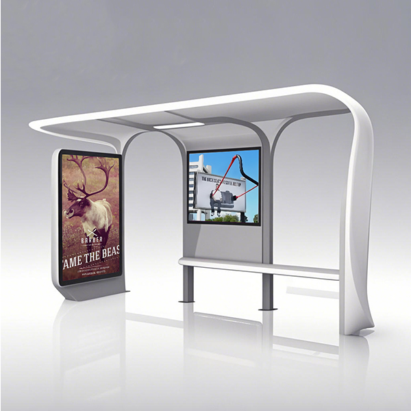 Double Light Box Bus Shelter
