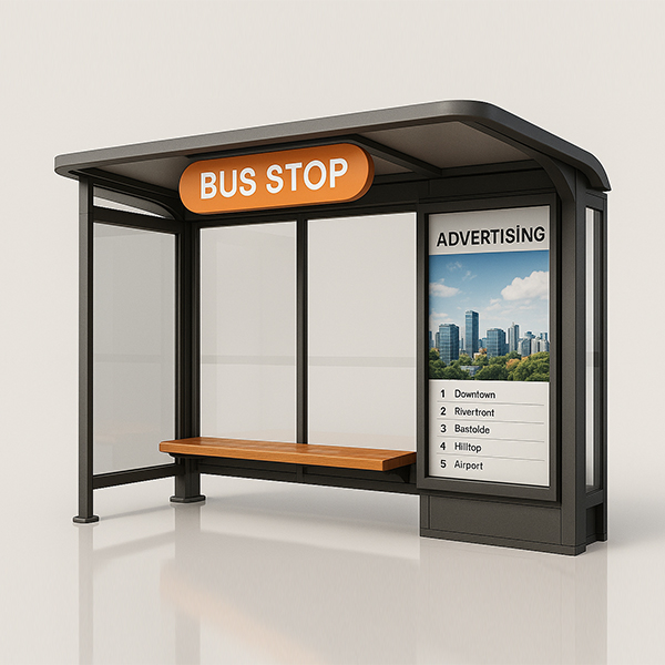Single Light Box Bus Stop